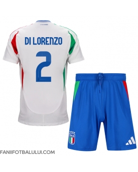 Italia Giovanni Di Lorenzo #2 Echipament de Fotbal Replică European 2024 Copii Deplasare (+ Șorturi)